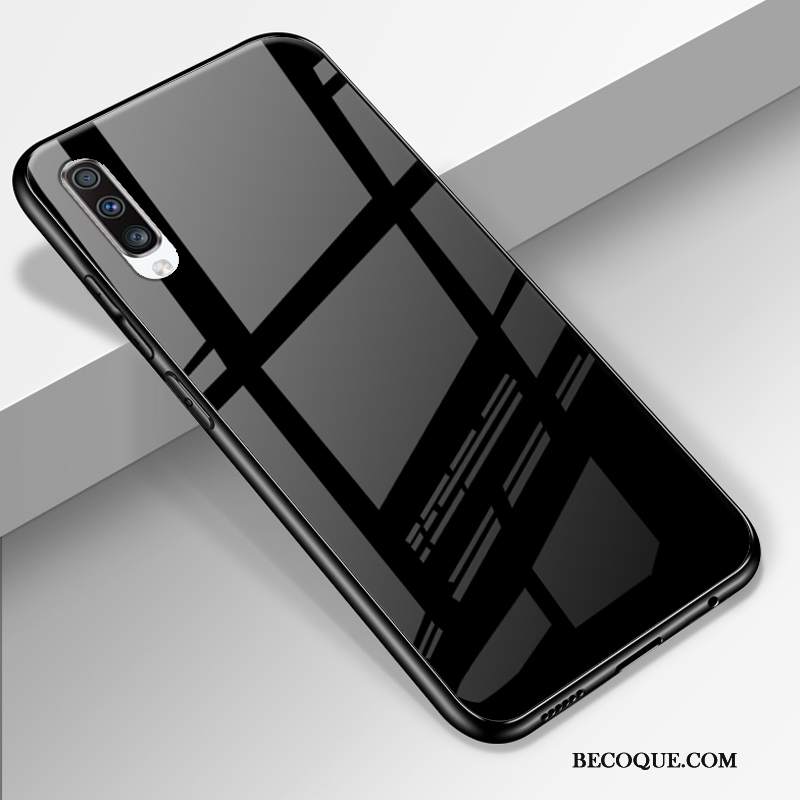 Futerał Samsung Galaxy A70 Silikonowe Czarny Szkło, Etui Samsung Galaxy A70 Moda Trudno Osobowość
