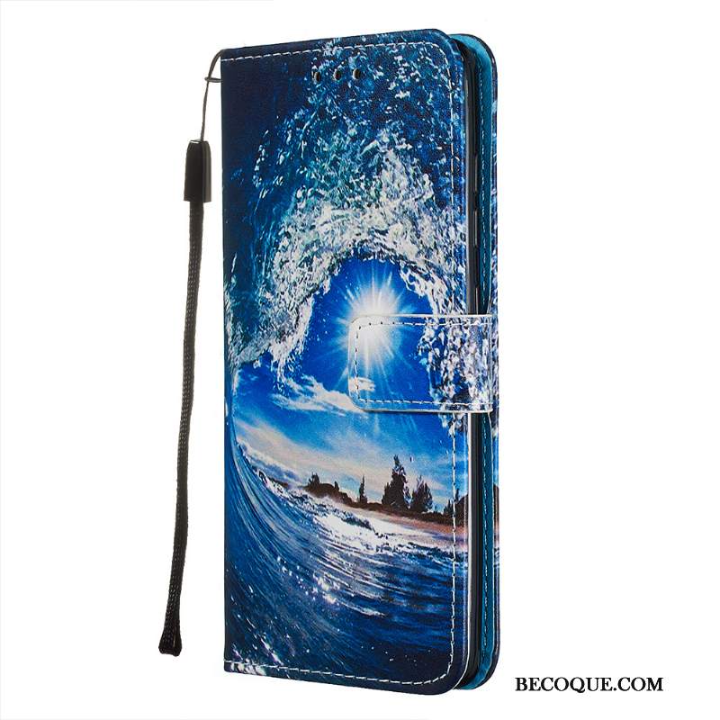 Futerał Samsung Galaxy A71 Pokrowce Karta Osobowość, Etui Samsung Galaxy A71 Miękki Niebieski
