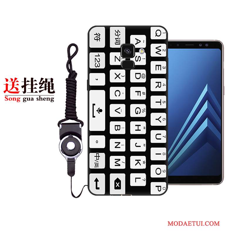 Futerał Samsung Galaxy A8+ Miękki Osobowość Anti-fall, Etui Samsung Galaxy A8+ Torby Na Telefon Biały