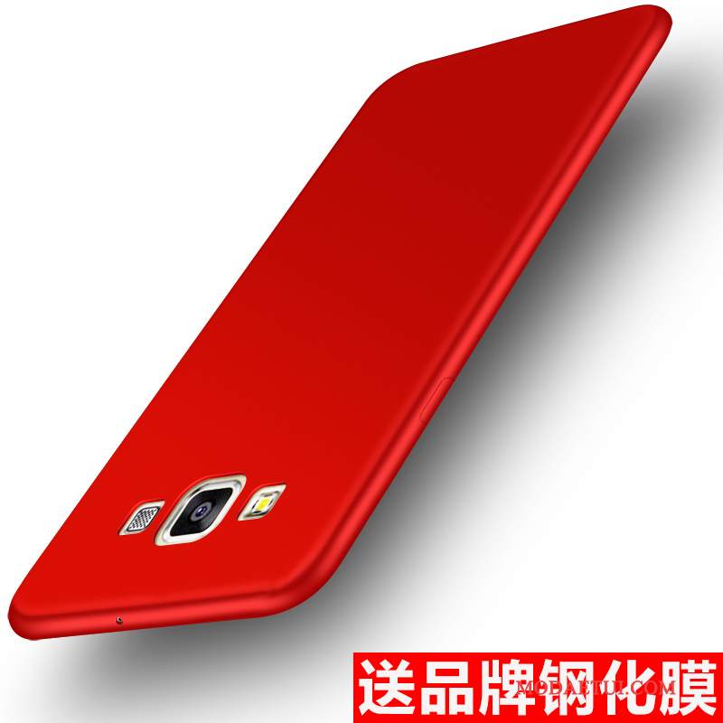 Futerał Samsung Galaxy J5 2015 Torby Czerwony Nubuku, Etui Samsung Galaxy J5 2015 Miękki Na Telefon Anti-fall