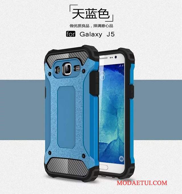 Futerał Samsung Galaxy J5 2015 Torby Na Telefon Anti-fall, Etui Samsung Galaxy J5 2015 Ochraniacz Zielony Pancerz