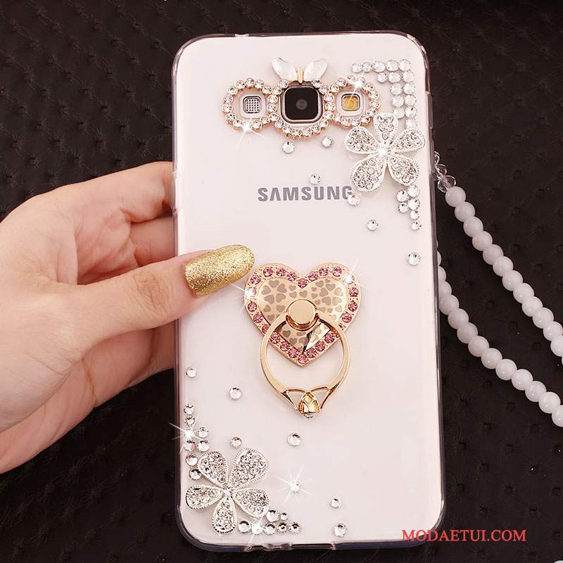 Futerał Samsung Galaxy J5 2016 Kolor Anti-fall Ring, Etui Samsung Galaxy J5 2016 Kryształna Telefon