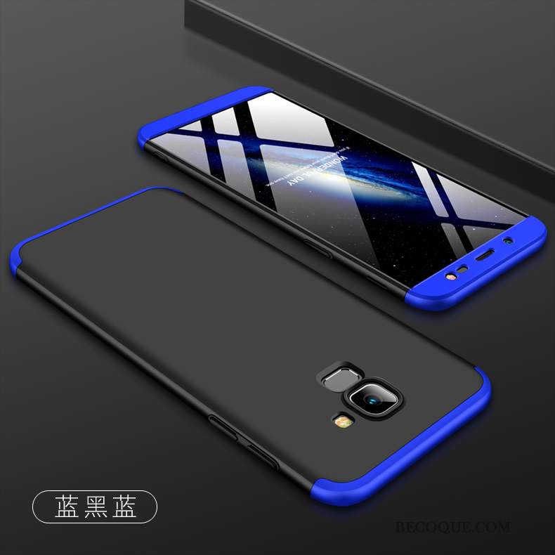 Futerał Samsung Galaxy J6 Torby Niebieskina Telefon, Etui Samsung Galaxy J6 Ochraniacz Nubuku Trudno