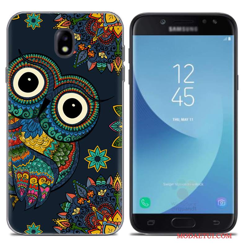 Futerał Samsung Galaxy J7 2017 Kreatywne Europana Telefon, Etui Samsung Galaxy J7 2017 Miękki Szary