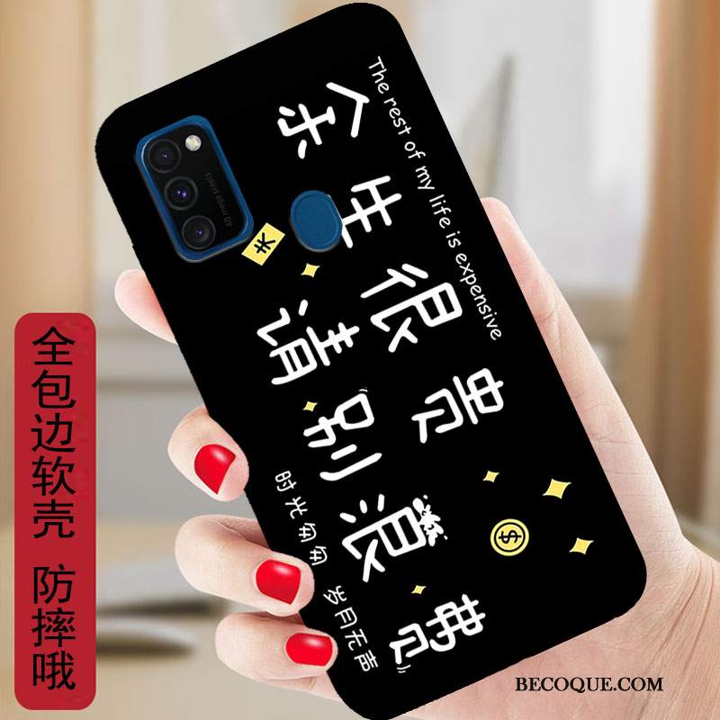 Futerał Samsung Galaxy M30s Kreskówka Osobowośćna Telefon, Etui Samsung Galaxy M30s Ochraniacz Anti-fall Różowe