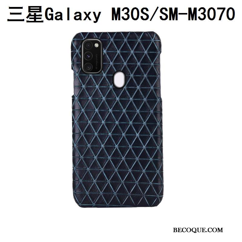 Futerał Samsung Galaxy M30s Moda Niebieski Tylna Pokrywa, Etui Samsung Galaxy M30s Luksusowy Kratana Telefon
