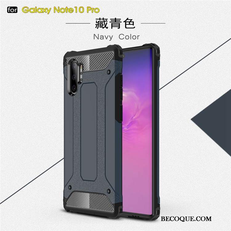 Futerał Samsung Galaxy Note 10+ Silikonowe Anti-fallna Telefon, Etui Samsung Galaxy Note 10+ Miękki Pu Niebieski