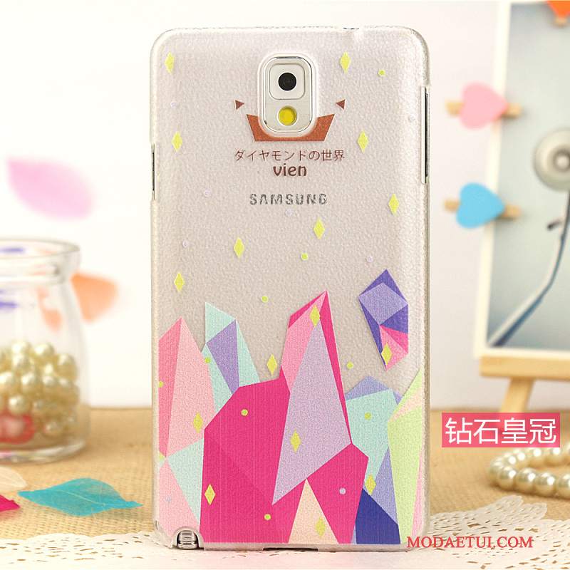 Futerał Samsung Galaxy Note 4 Kreskówka Wzór Trudno, Etui Samsung Galaxy Note 4 Skóra Różowena Telefon