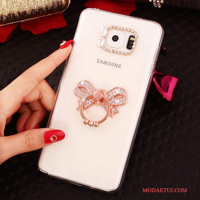 Futerał Samsung Galaxy Note 5 Rhinestone Biały, Etui Samsung Galaxy Note 5 Ochraniacz