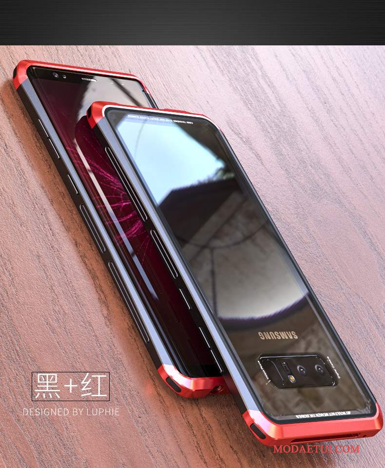 Futerał Samsung Galaxy Note 8 Torby Na Telefon Anti-fall, Etui Samsung Galaxy Note 8 Ochraniacz Granica Stop Metali