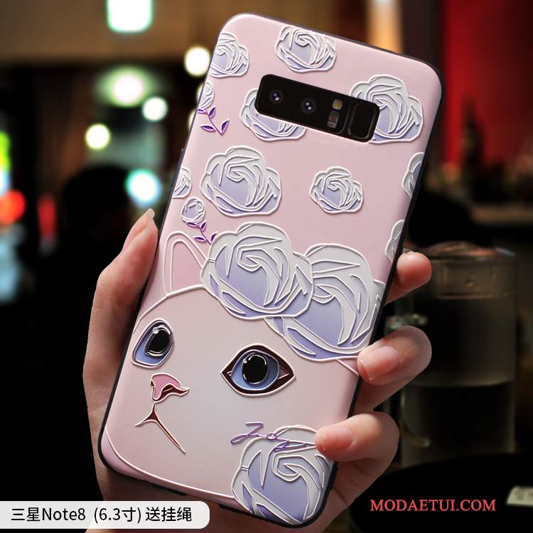 Futerał Samsung Galaxy Note 8 Torby Na Telefon Różowe, Etui Samsung Galaxy Note 8 Miękki Anti-fall Piękny
