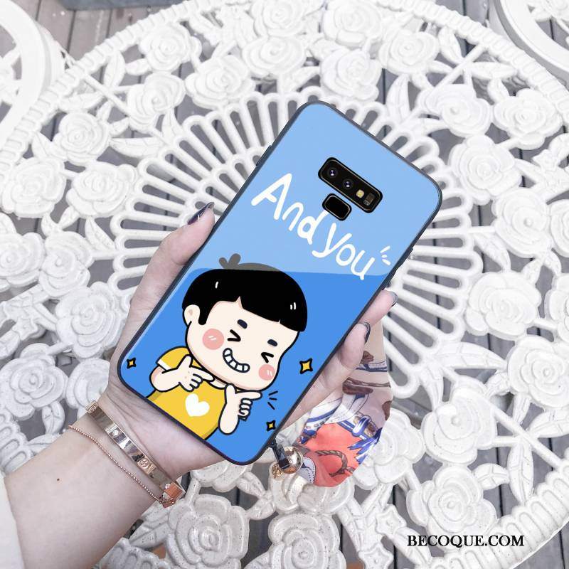 Futerał Samsung Galaxy Note 9 Ochraniacz Szkło Kotek, Etui Samsung Galaxy Note 9 Kreskówka Anti-fall Piękny