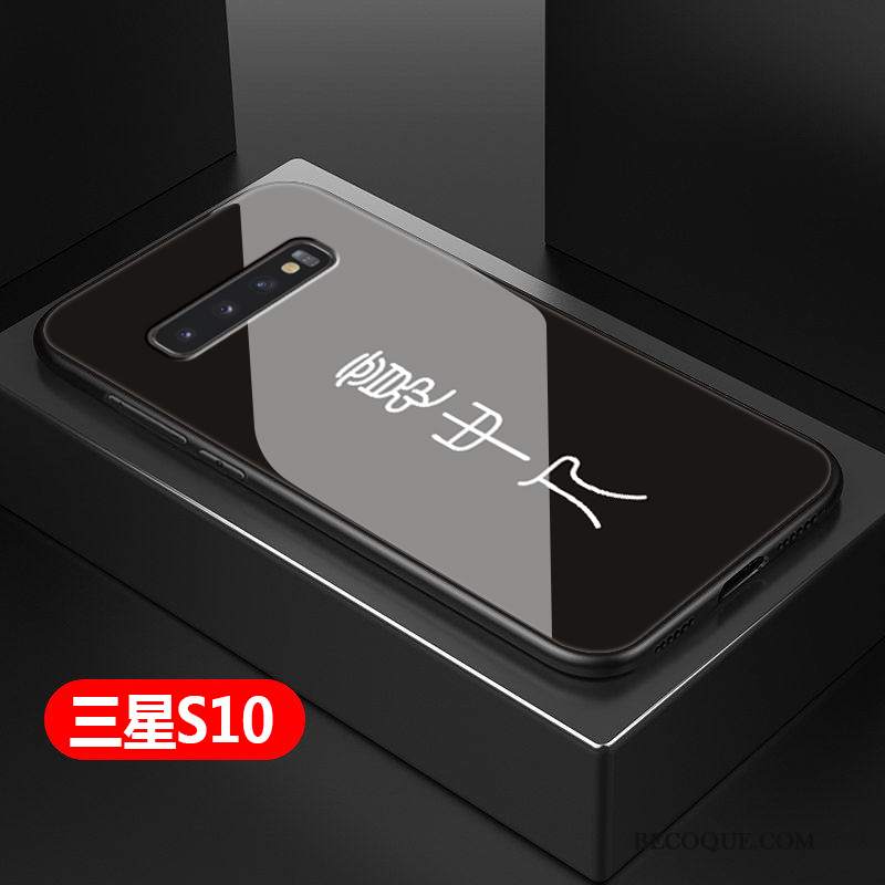 Futerał Samsung Galaxy S10 Kreatywne Osobowość Czarny, Etui Samsung Galaxy S10 Torby Trudnona Telefon