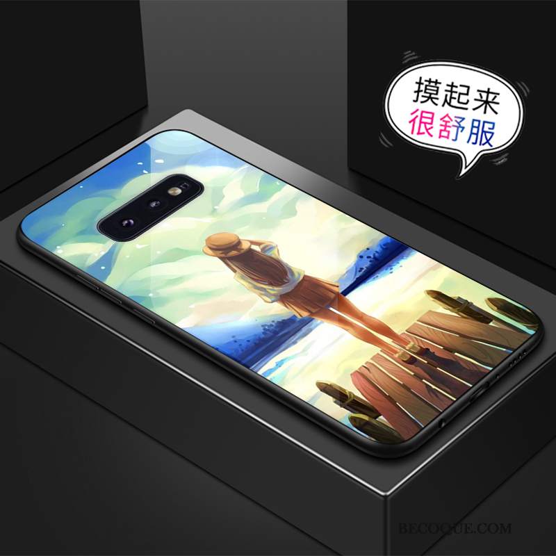 Futerał Samsung Galaxy S10e Kreatywne Szkłona Telefon, Etui Samsung Galaxy S10e Żółty Anti-fall