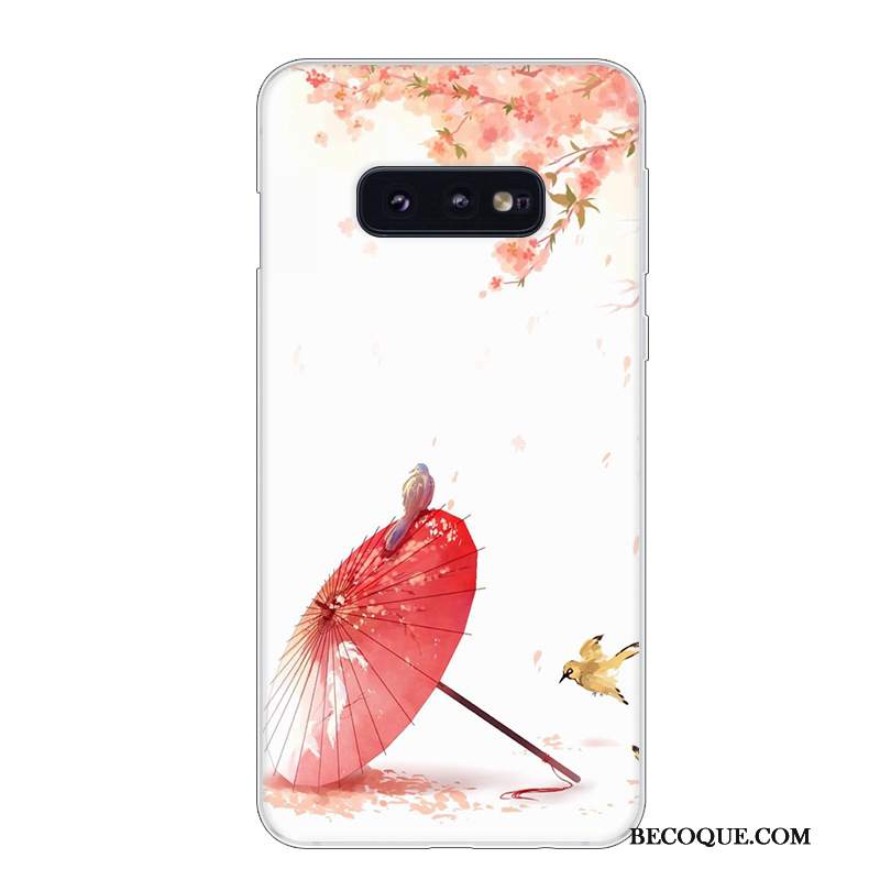 Futerał Samsung Galaxy S10e Ochraniacz Czerwony Biały, Etui Samsung Galaxy S10e Miękki Na Telefon Anti-fall