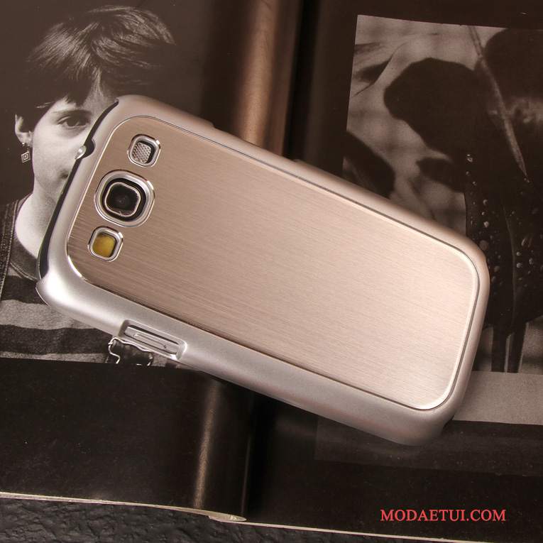 Futerał Samsung Galaxy S3 Metal Niebieskina Telefon, Etui Samsung Galaxy S3 Ochraniacz Tendencja