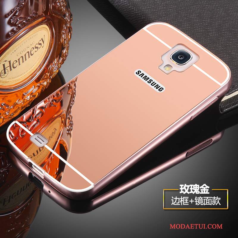 Futerał Samsung Galaxy S4 Metal Anti-fall Różowe, Etui Samsung Galaxy S4 Ochraniacz Granicana Telefon