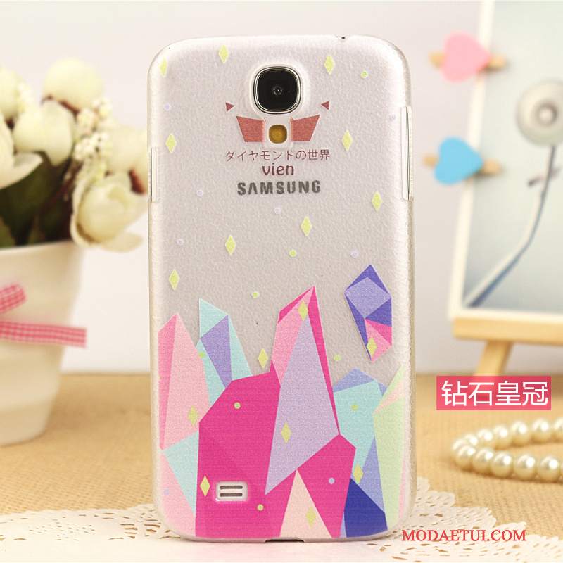 Futerał Samsung Galaxy S4 Skóra Wzórna Telefon, Etui Samsung Galaxy S4 Ochraniacz Różowe Nowy