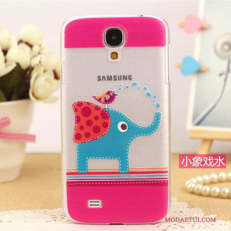 Futerał Samsung Galaxy S4 Skóra Wzórna Telefon, Etui Samsung Galaxy S4 Ochraniacz Różowe Nowy