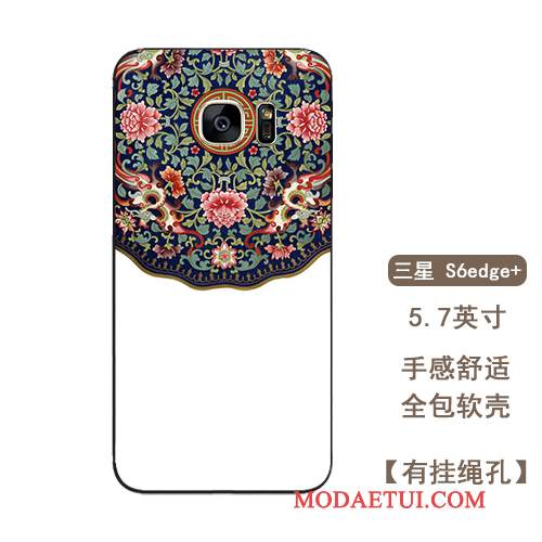 Futerał Samsung Galaxy S6 Edge + Kreatywne Kwiatyna Telefon, Etui Samsung Galaxy S6 Edge + Kolor Pałac Osobowość