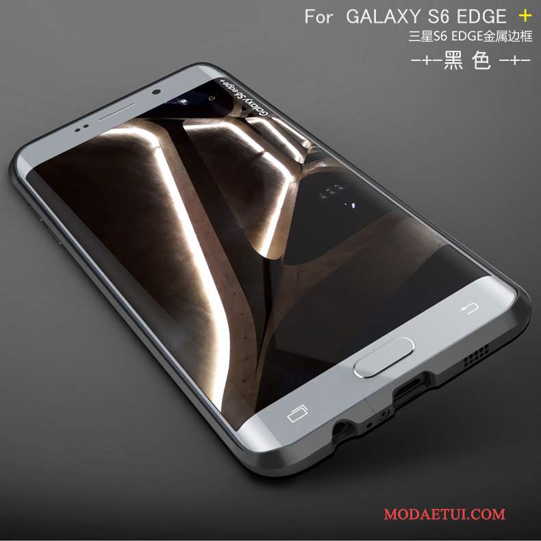 Futerał Samsung Galaxy S6 Edge + Metal Granicana Telefon, Etui Samsung Galaxy S6 Edge + Ochraniacz Srebro Tylna Pokrywa