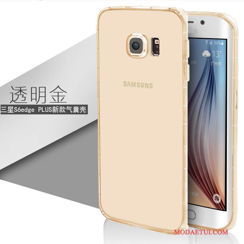 Futerał Samsung Galaxy S6 Edge + Miękki Biały Przezroczysty, Etui Samsung Galaxy S6 Edge + Silikonowe Cienkiena Telefon