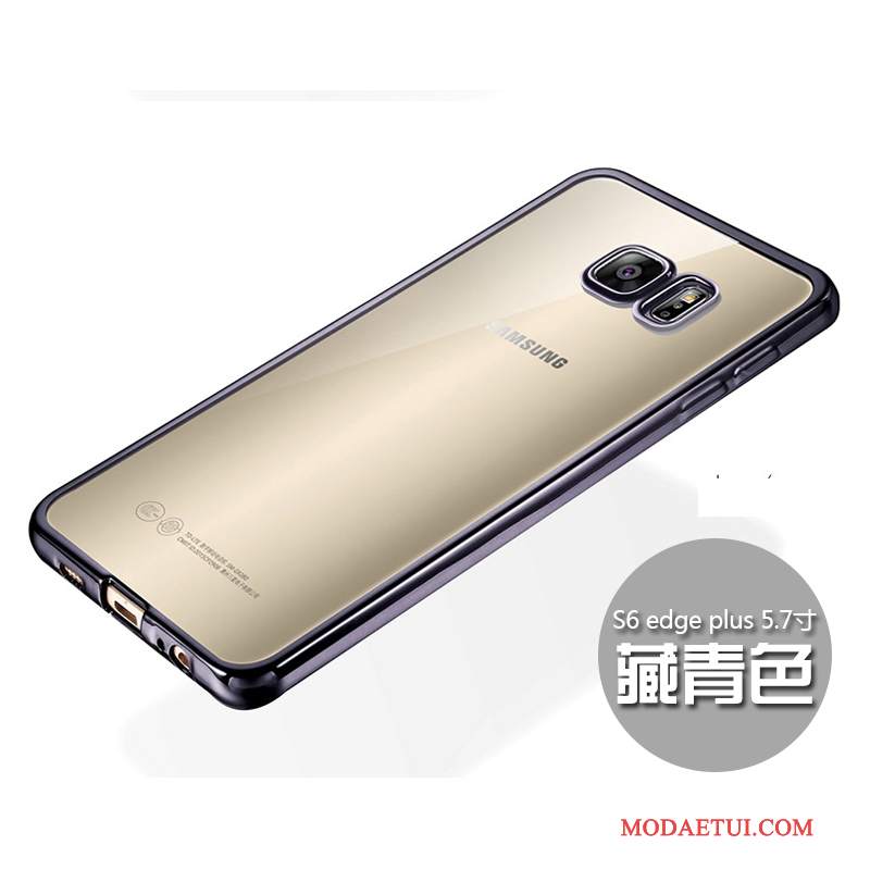 Futerał Samsung Galaxy S6 Edge + Miękki Cienkie Anti-fall, Etui Samsung Galaxy S6 Edge + Silikonowe Na Telefon Złoto