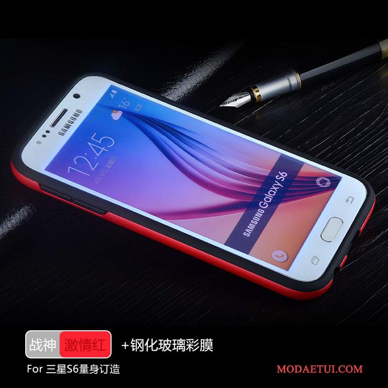 Futerał Samsung Galaxy S6 Silikonowe Anti-fall Szary, Etui Samsung Galaxy S6 Ochraniacz Osobowośćna Telefon