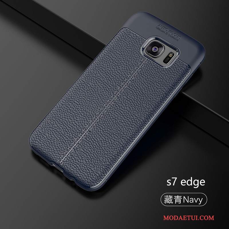 Futerał Samsung Galaxy S7 Edge Ochraniacz Proste Czarny, Etui Samsung Galaxy S7 Edge Miękki Tendencjana Telefon