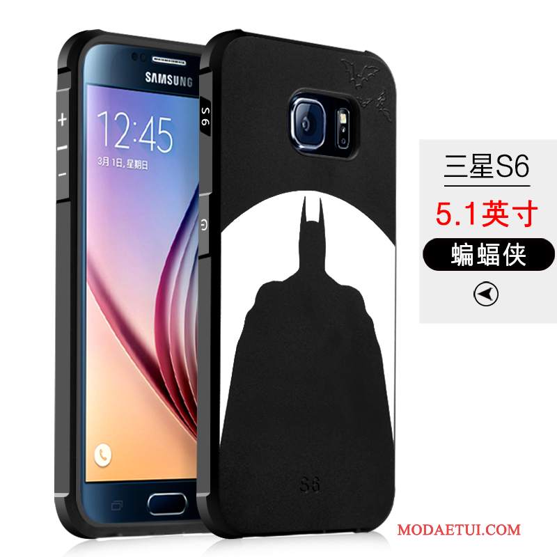 Futerał Samsung Galaxy S7 Ochraniacz Anti-fallna Telefon, Etui Samsung Galaxy S7 Kreskówka Nubuku Czarny