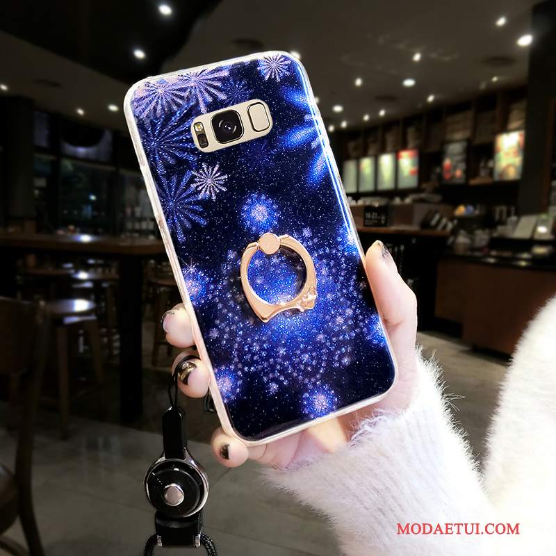 Futerał Samsung Galaxy S8+ Miękki Niebieski Trudno, Etui Samsung Galaxy S8+ Kreatywne Płatek Śniegu Tendencja
