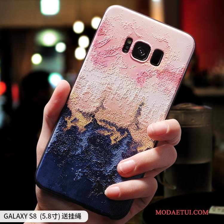 Futerał Samsung Galaxy S8 Miękki Różowe Cienkie, Etui Samsung Galaxy S8 Torby Nubuku Osobowość
