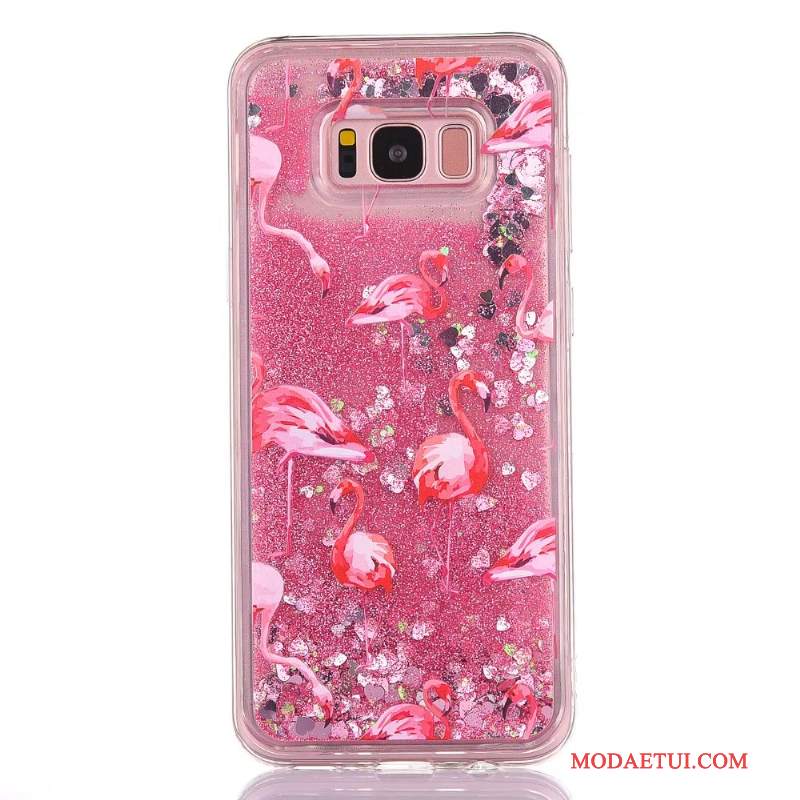 Futerał Samsung Galaxy S8 Ochraniacz Liquid Tendencja, Etui Samsung Galaxy S8 Kreskówka Na Telefon Różowe