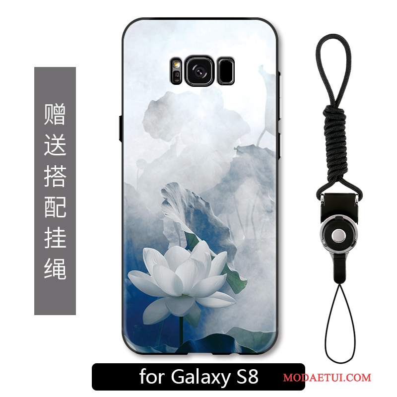 Futerał Samsung Galaxy S8 Ochraniacz Na Telefon Wiszące Ozdoby, Etui Samsung Galaxy S8 Kolor Kwiaty Anti-fall