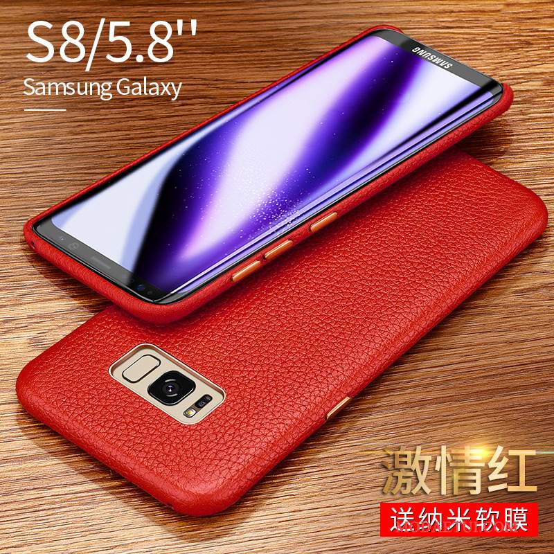 Futerał Samsung Galaxy S8+ Skóra Bydło Osobowość, Etui Samsung Galaxy S8+ Luksusowy Cienka Biznes