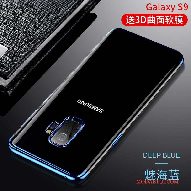 Futerał Samsung Galaxy S9 Torby Tendencja Niebieski, Etui Samsung Galaxy S9 Silikonowe Anti-fallna Telefon