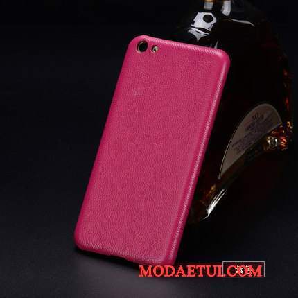 Futerał Sony Xperia C4 Skóra Różowe Biznes, Etui Sony Xperia C4 Luksusowy Litchina Telefon