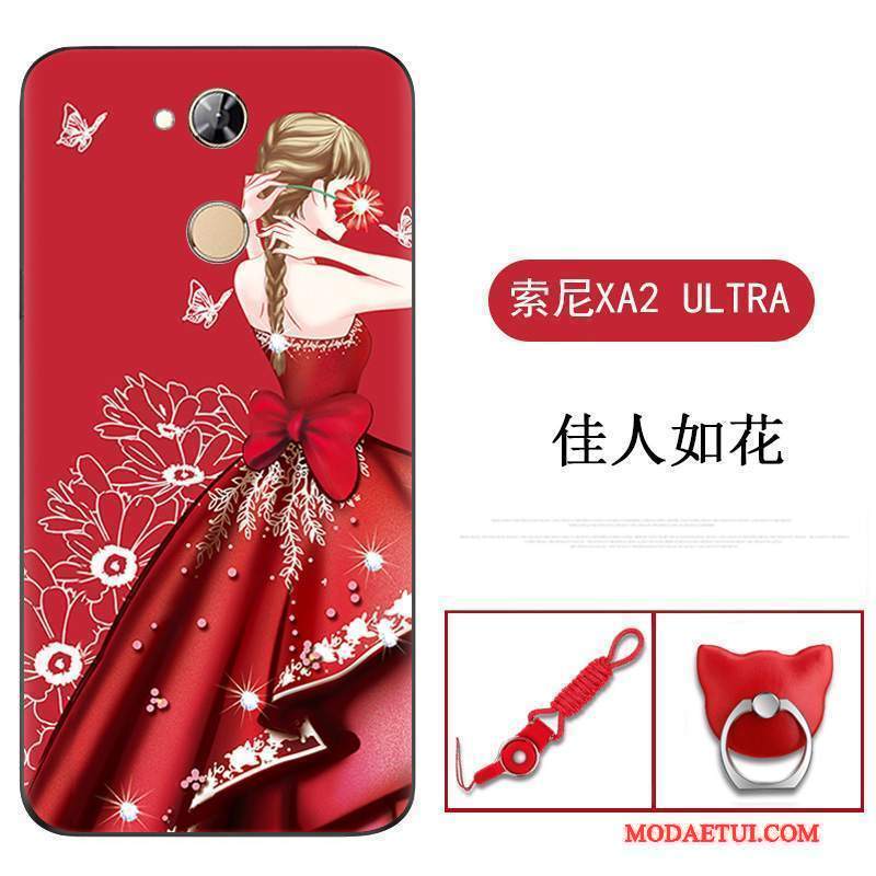 Futerał Sony Xperia Xa2 Ultra Miękki Na Telefon Czerwony, Etui Sony Xperia Xa2 Ultra Silikonowe