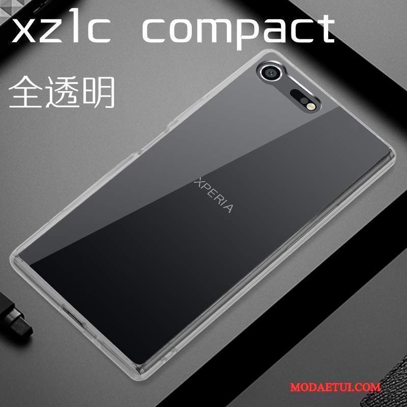 Futerał Sony Xperia Xz1 Compact Ochraniacz Trudno Przezroczysty, Etui Sony Xperia Xz1 Compact Czarnyna Telefon