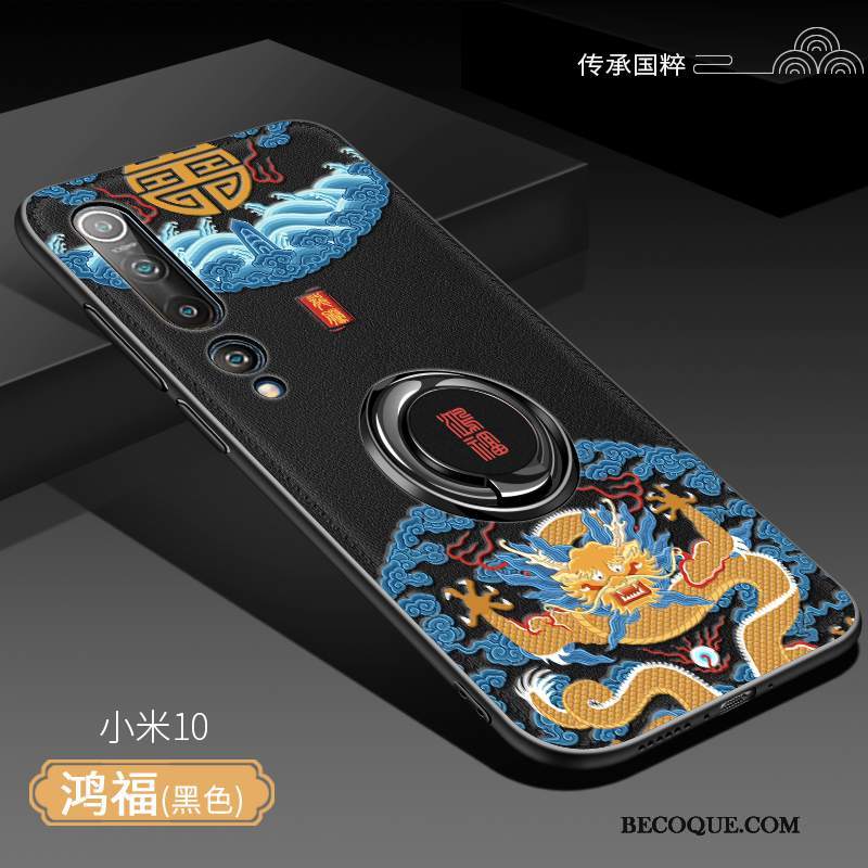 Futerał Xiaomi Mi 10 Kreatywne Na Pokładzie Cienkie, Etui Xiaomi Mi 10 Miękki Chiński Styl Żółty