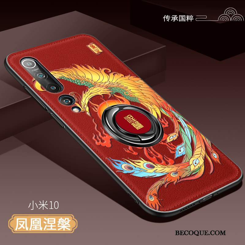 Futerał Xiaomi Mi 10 Kreatywne Na Pokładzie Cienkie, Etui Xiaomi Mi 10 Miękki Chiński Styl Żółty