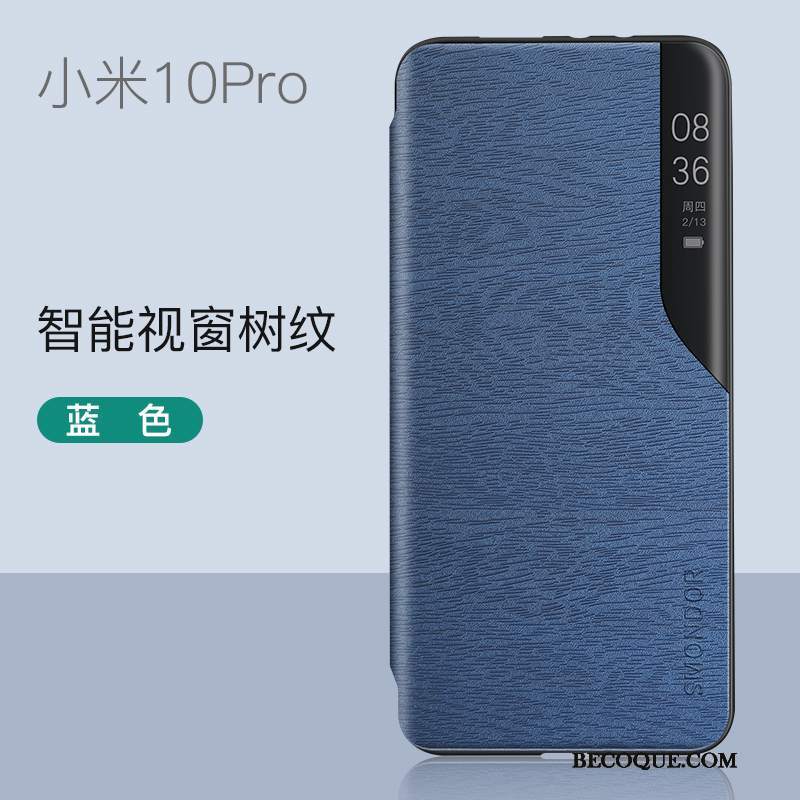 Futerał Xiaomi Mi 10 Pro Ochraniacz Cienkie Przezroczysty, Etui Xiaomi Mi 10 Pro Skóra Mały Niebieski