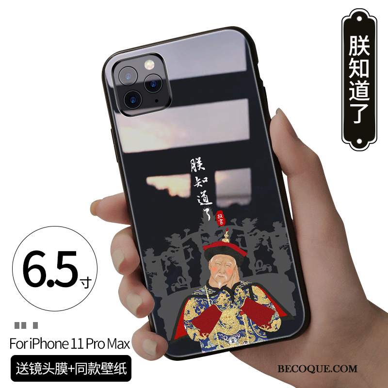 Futerał iPhone 11 Pro Max Kreatywne Chiński Styl Różowe, Etui iPhone 11 Pro Max Modna Marka Pałac