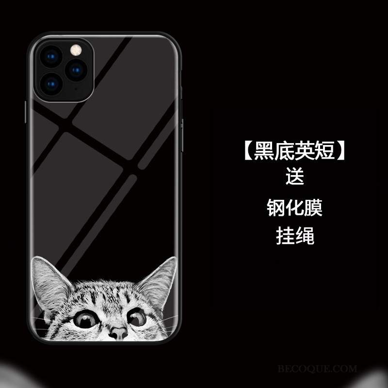 Futerał iPhone 11 Pro Moda Kotek Anti-fall, Etui iPhone 11 Pro Torby Szkłona Telefon