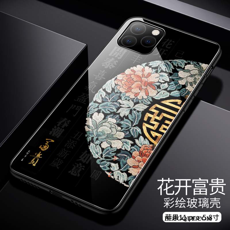 Futerał iPhone 11 Pro Torby Tendencja Osobowość, Etui iPhone 11 Pro Ochraniacz Wysoki Koniec Chiński Styl