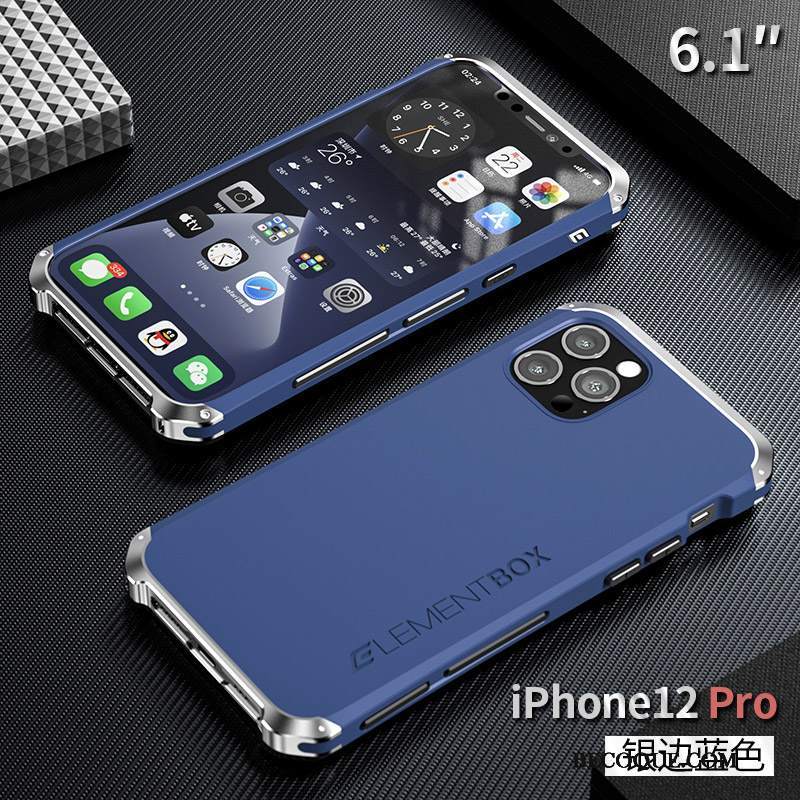 Futerał iPhone 12 Pro Torby Niebieskina Telefon, Etui iPhone 12 Pro Ochraniacz Anti-fall Granica