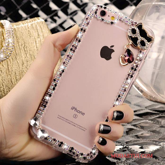 Futerał iPhone 4/4s Rhinestone Tendencja Piękny, Etui iPhone 4/4s Różowe Kryształ