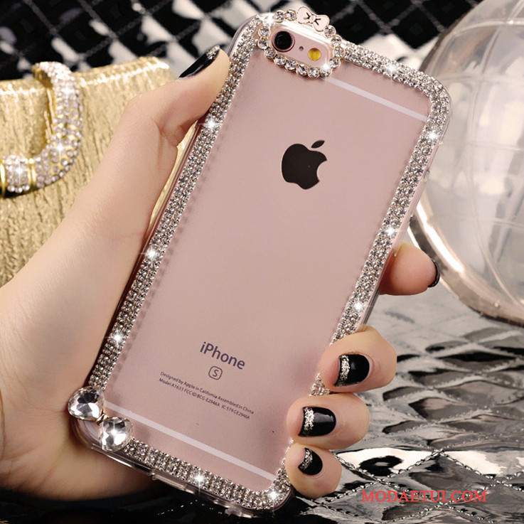 Futerał iPhone 4/4s Rhinestone Tendencja Piękny, Etui iPhone 4/4s Różowe Kryształ