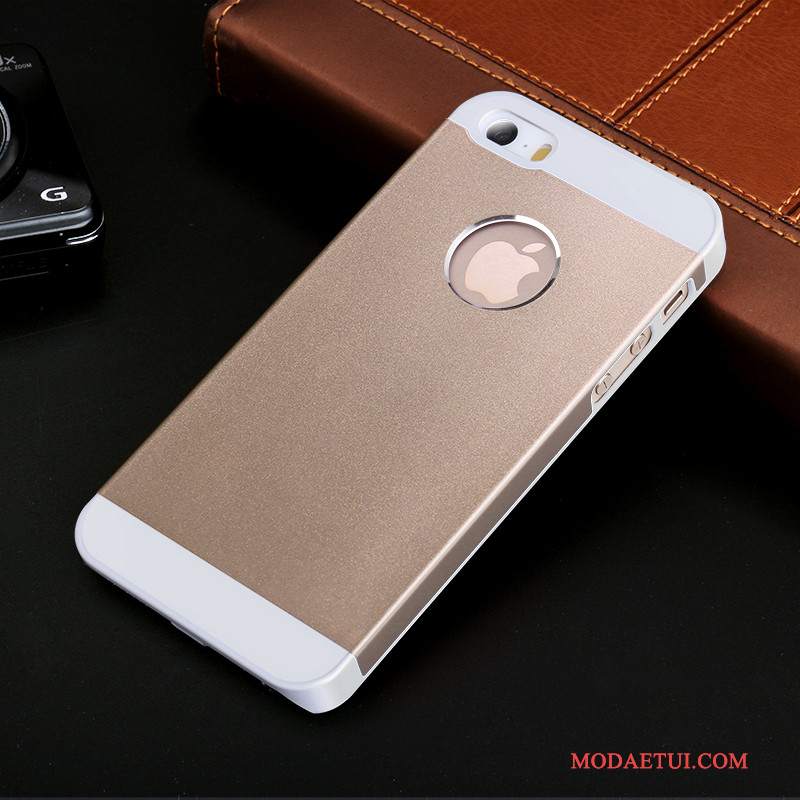 Futerał iPhone 5/5s Torby Tylna Pokrywana Telefon, Etui iPhone 5/5s Metal Różowe