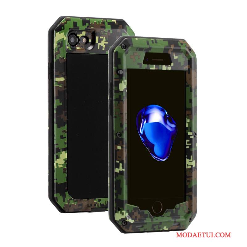 Futerał iPhone 6/6s Plus Metal Anti-fall Czerwony, Etui iPhone 6/6s Plus Torby Na Telefon Trzy Mechanizmy Obronne